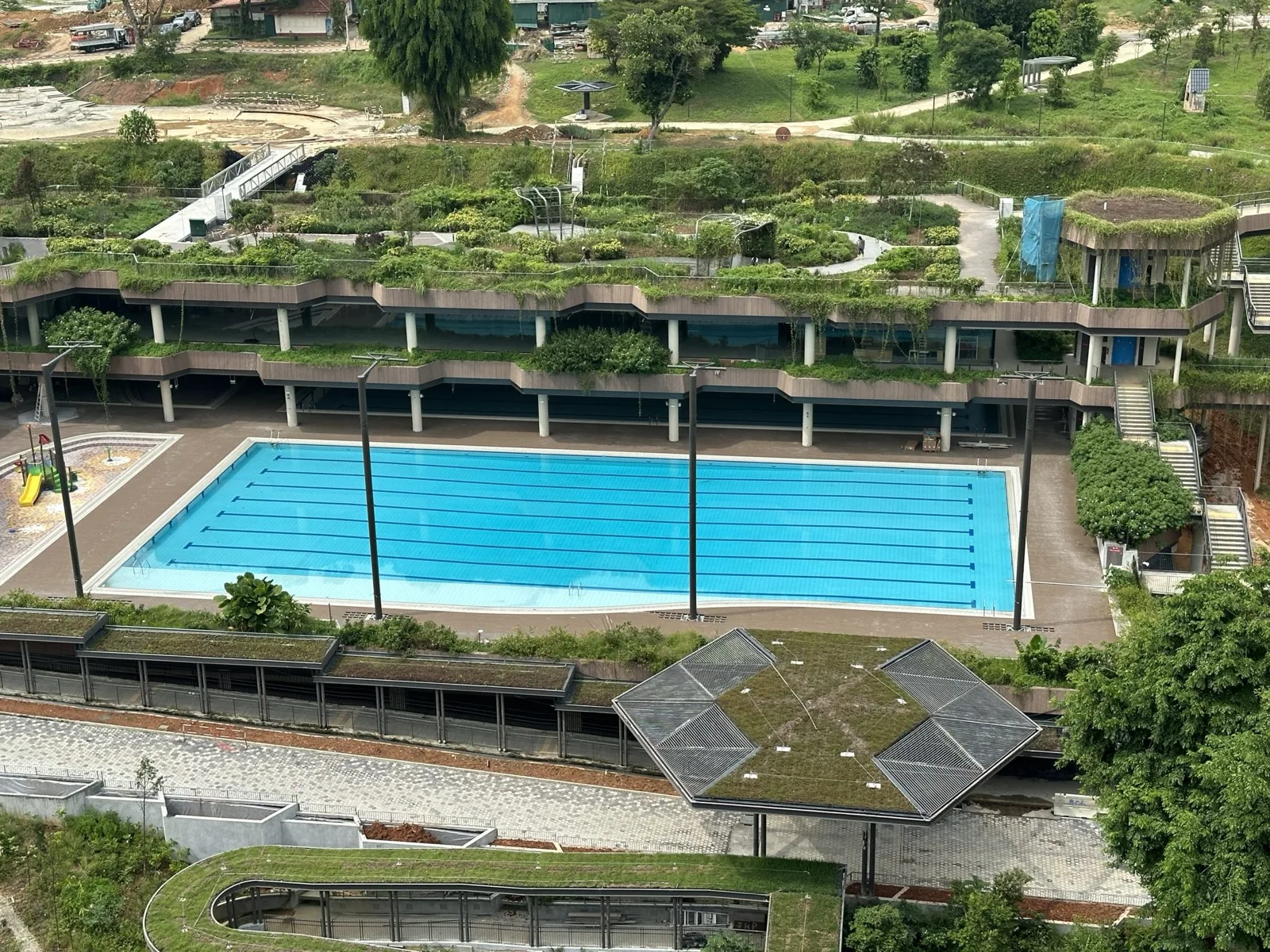 The pool at Bukit Canberra Swimming Complex