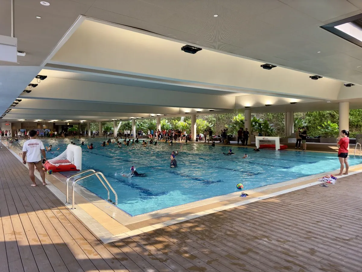 Sheltered pool at Bukit Canberra Swimming Complex