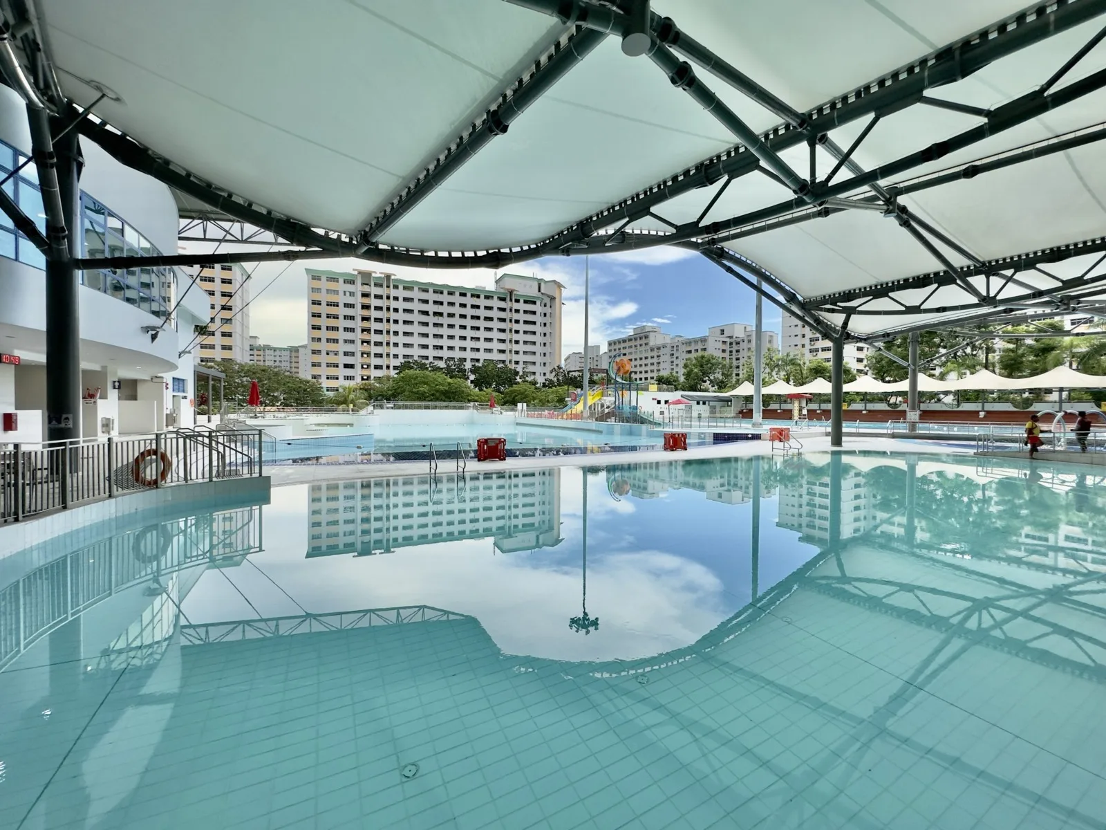 Sheltered pool at Choa Chu Kang Swimming Complex