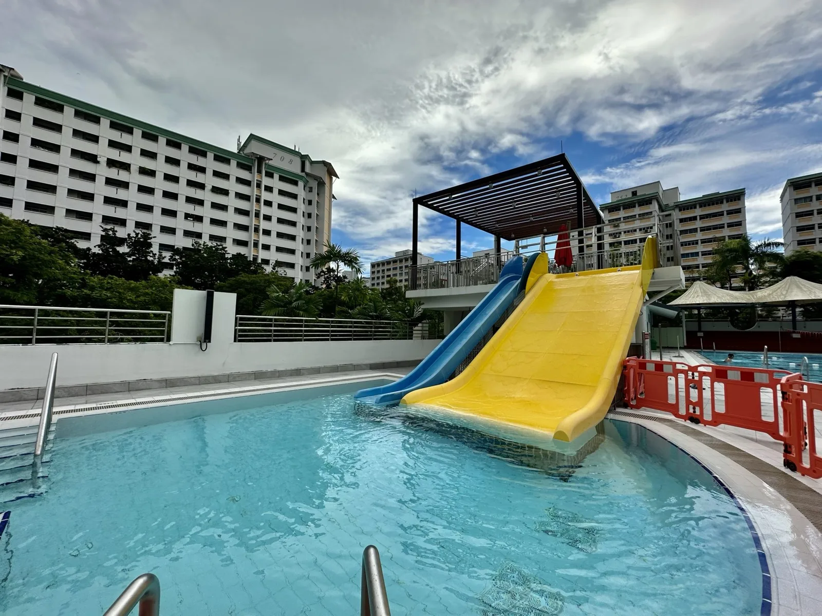 Pool slides at Choa Chu Kang Swimming Complex