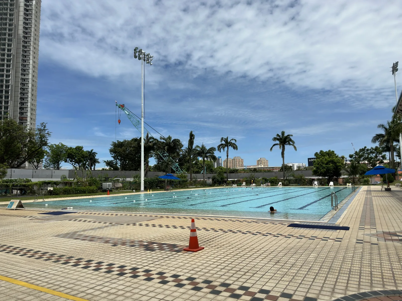 Lap pool at Clementi Swimming Complex