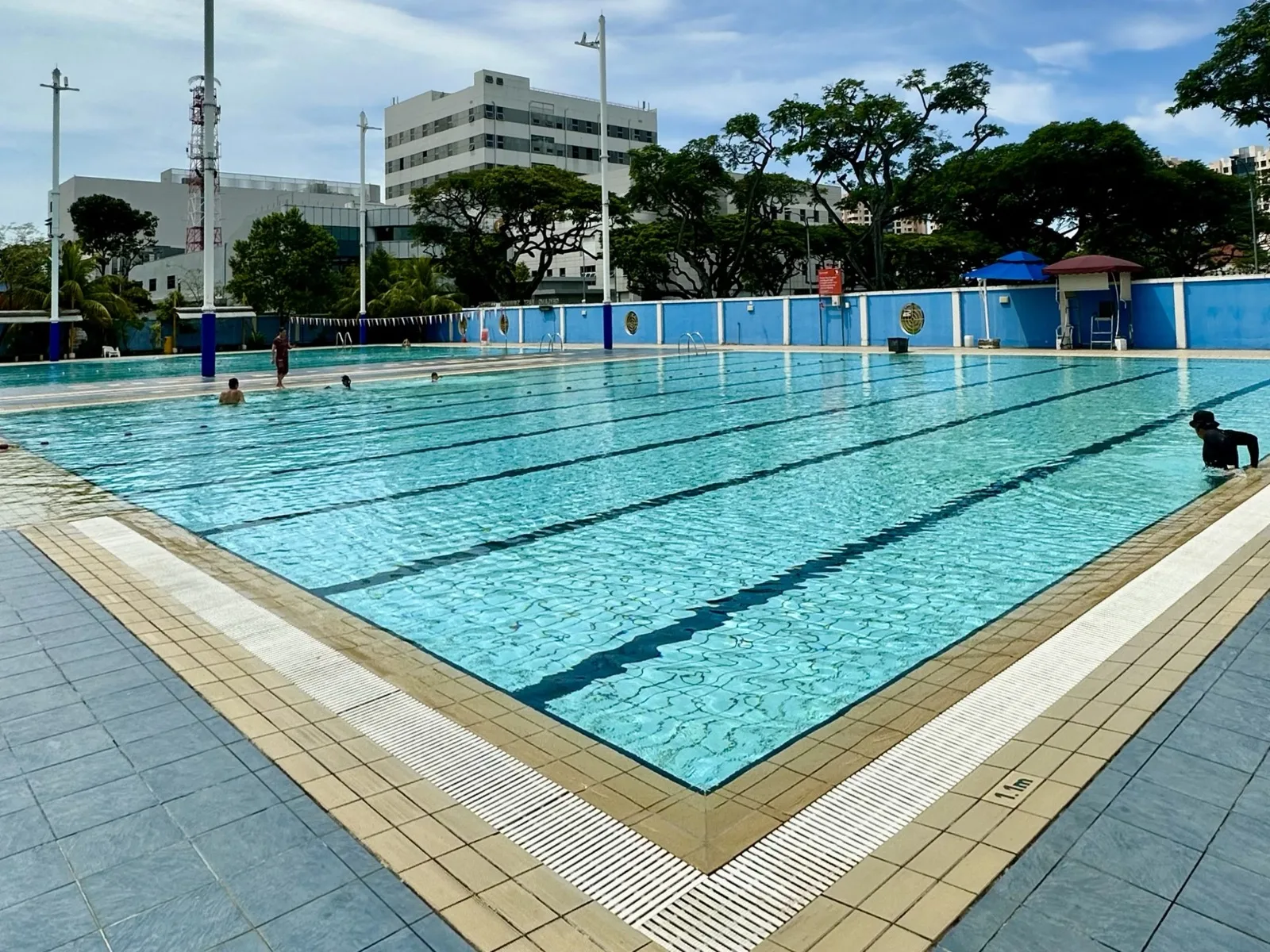 Outdoor lap pool at Geylang East Swimming Complex