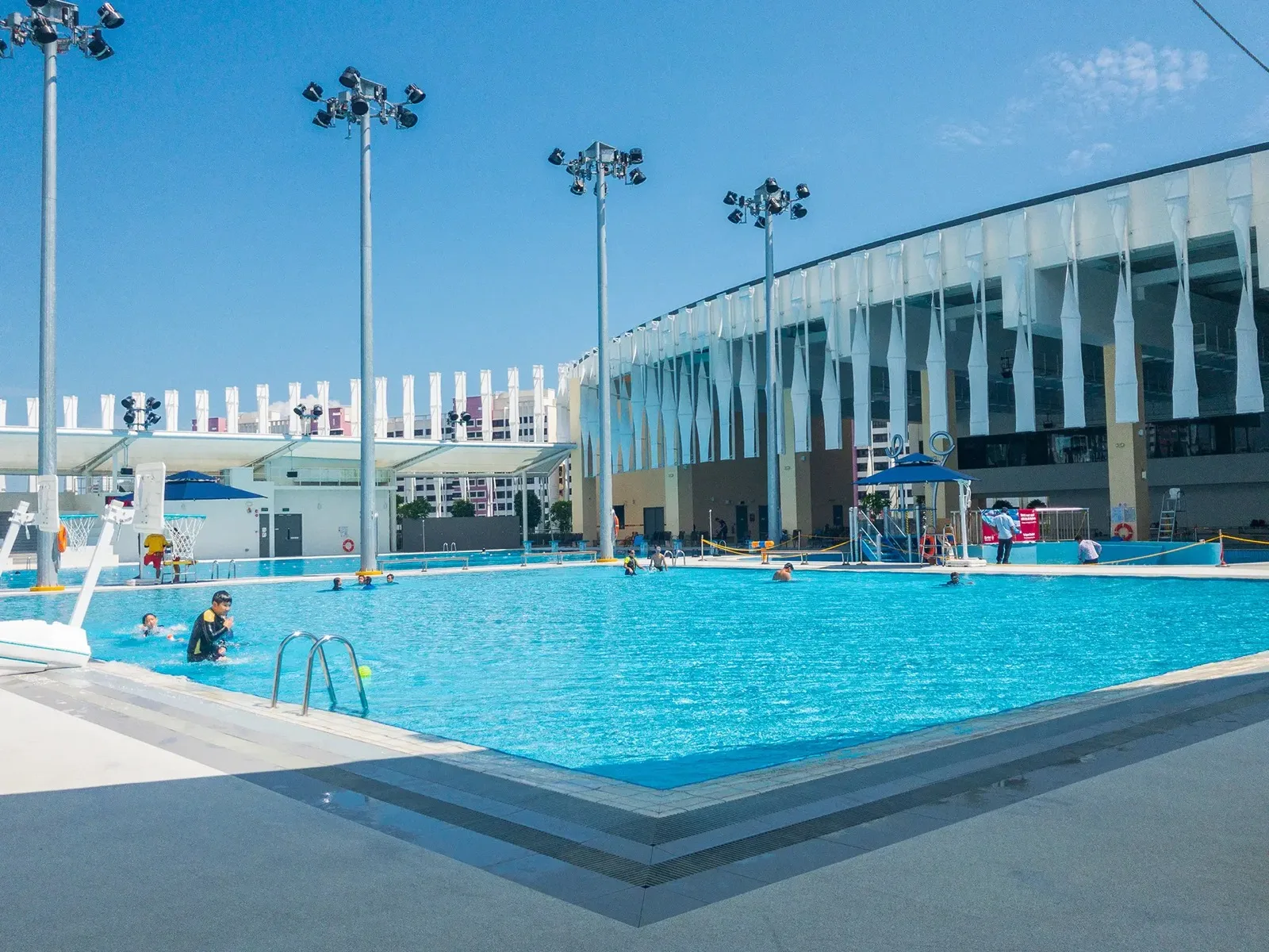 The pool at Heartbeat@Bedok Swimming Complex