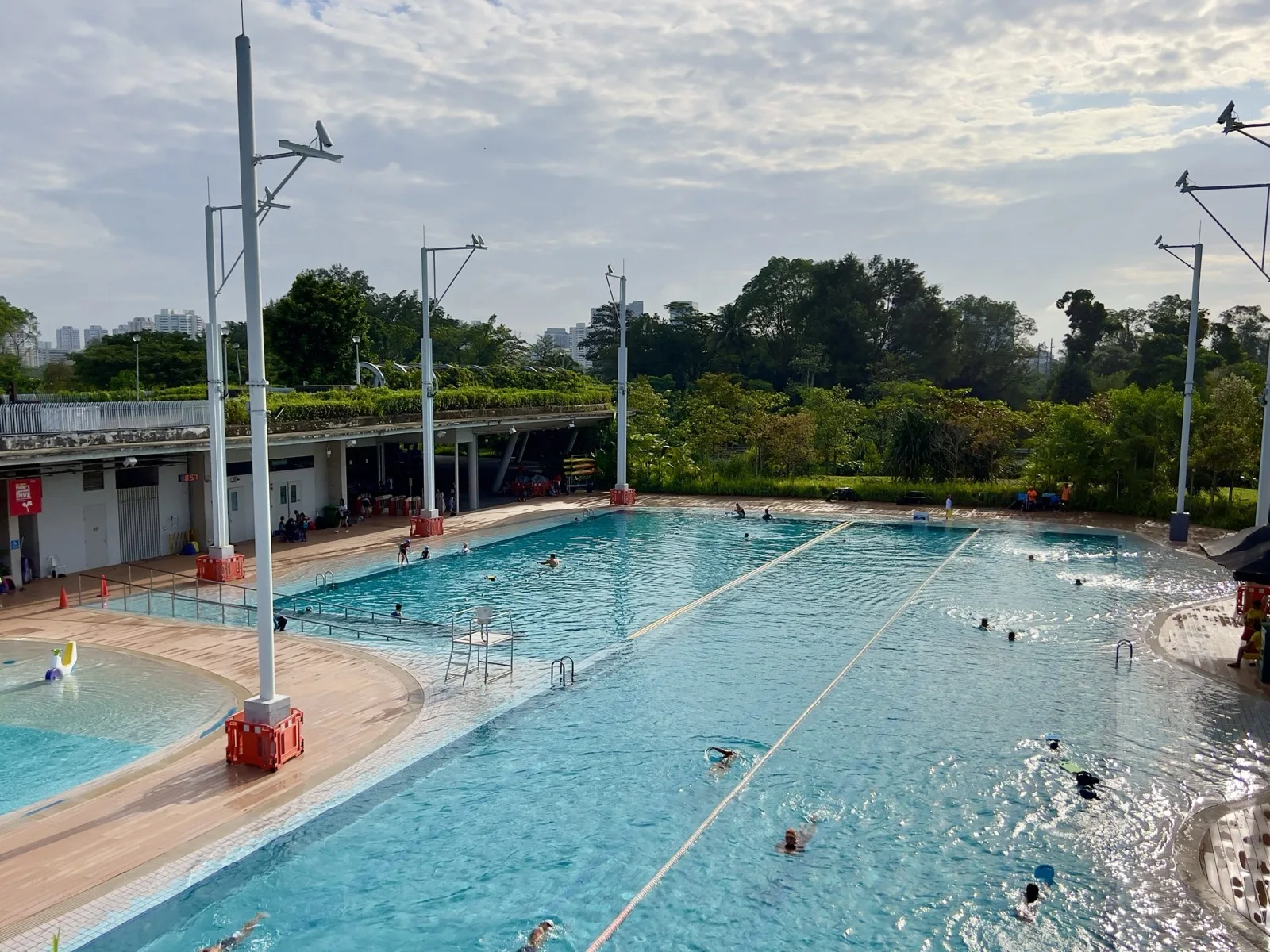 The pool at Jurong Lake Gardens Swimming Complex