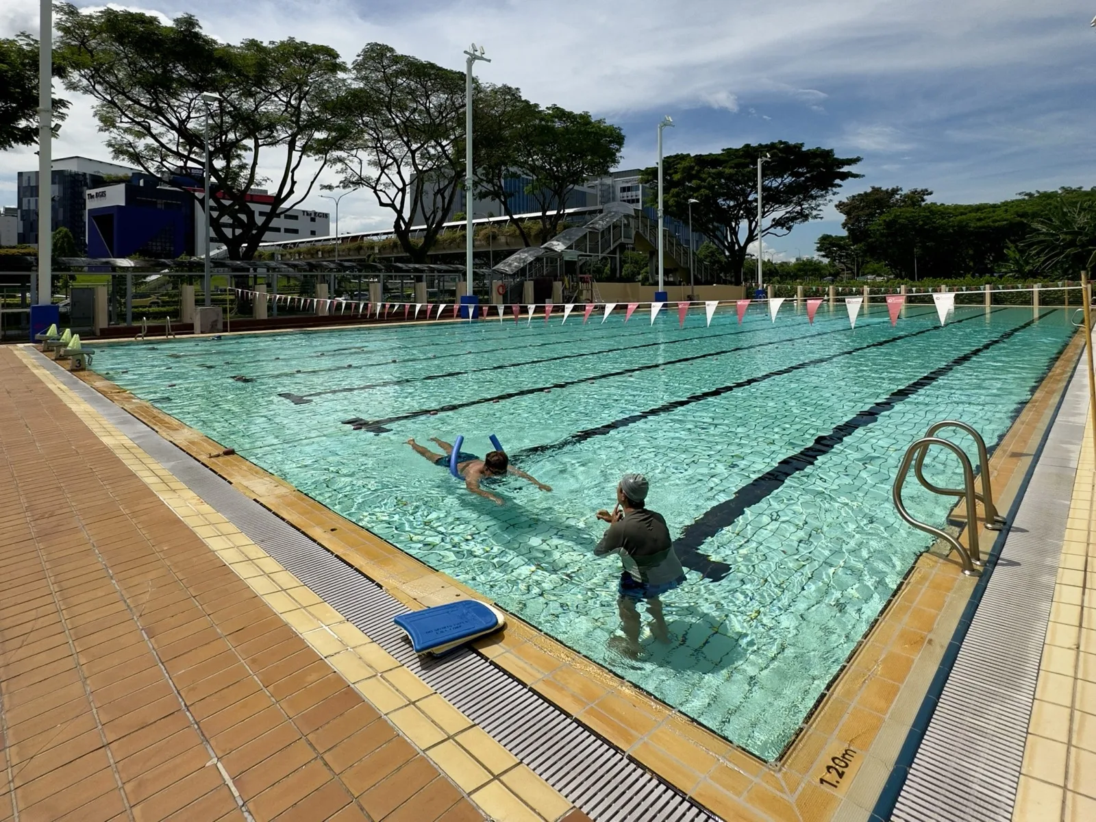 The pool at Kallang Basin Swimming Complex