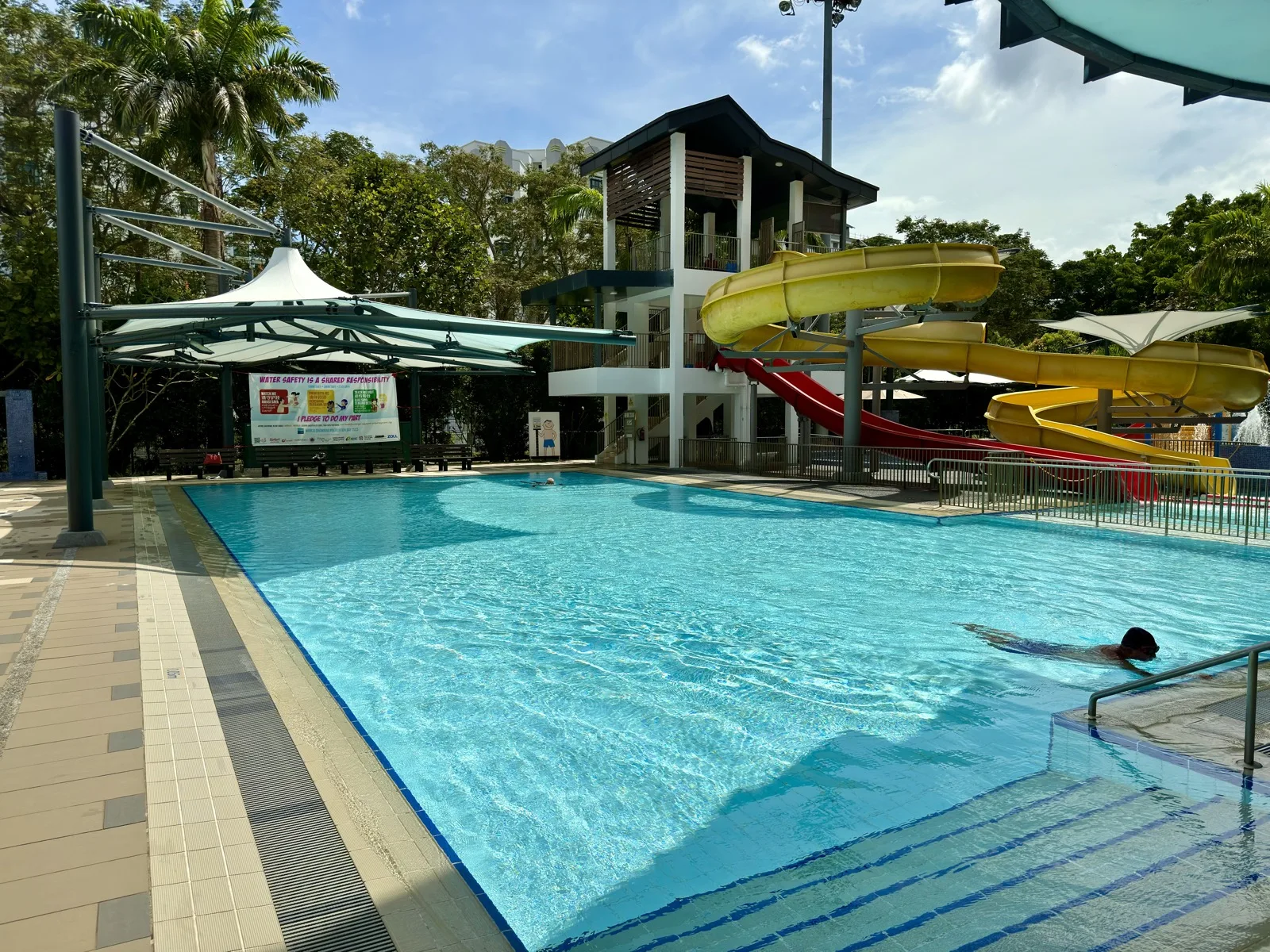 Slide pool at Pasir Ris Swimming Complex