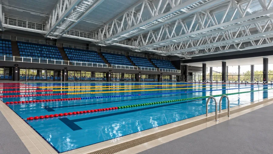 AI image of the planned pool at Punggol Regional Sport Centre