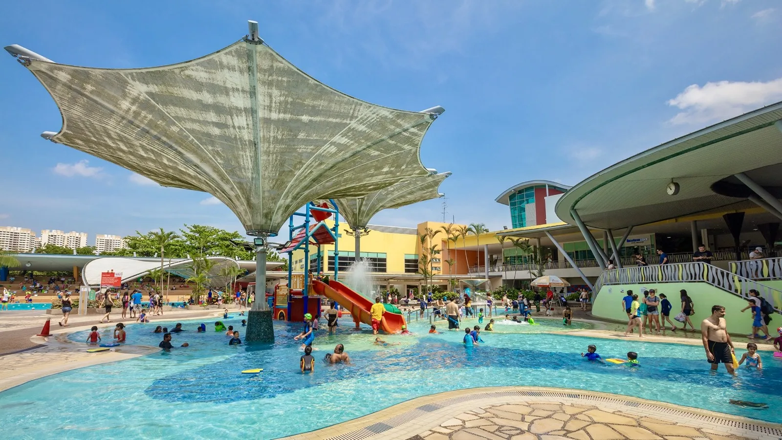 Water play area at Sengkang Swimming Complex
