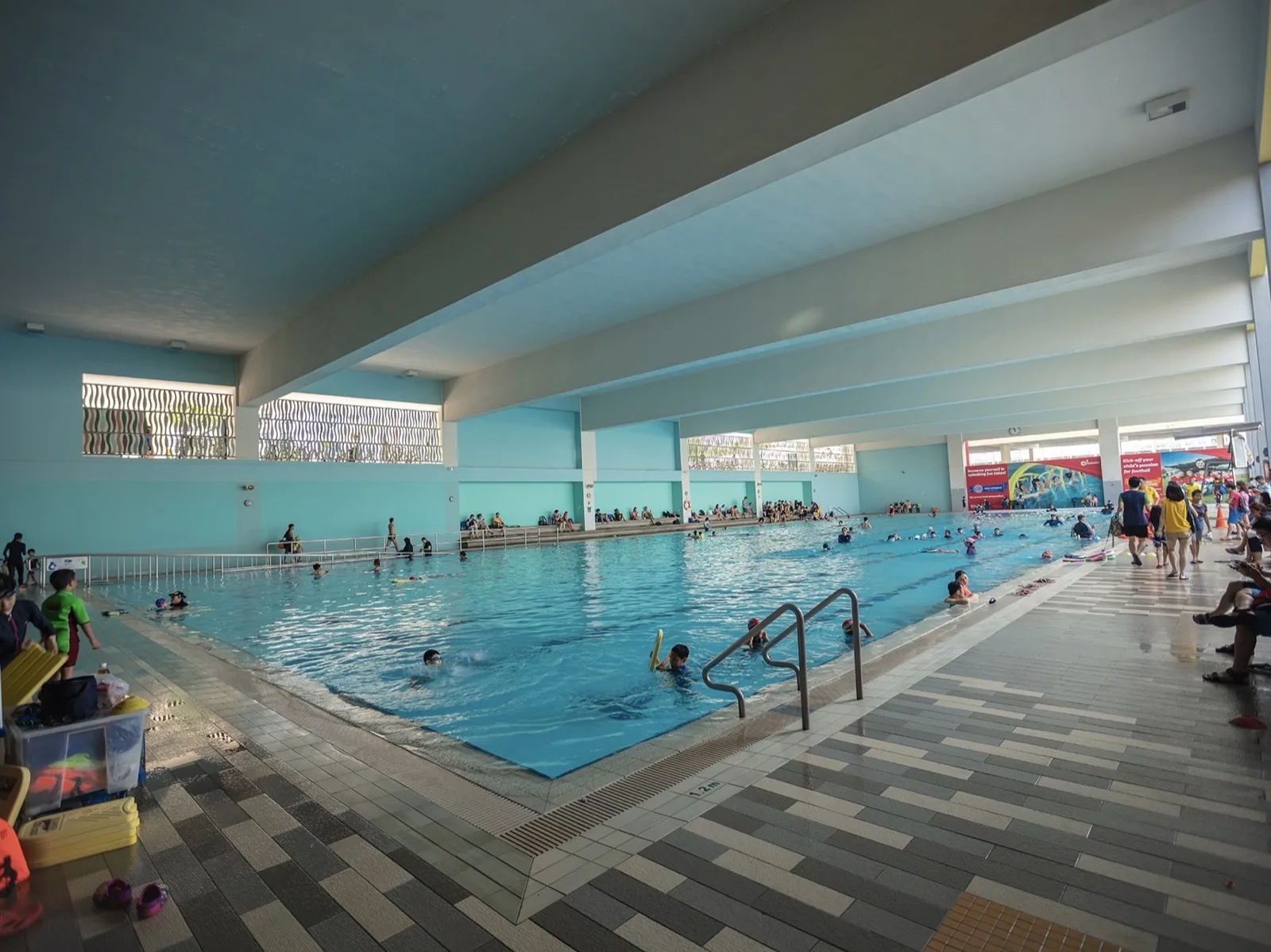 Sheltered pool at Sengkang Swimming Complex
