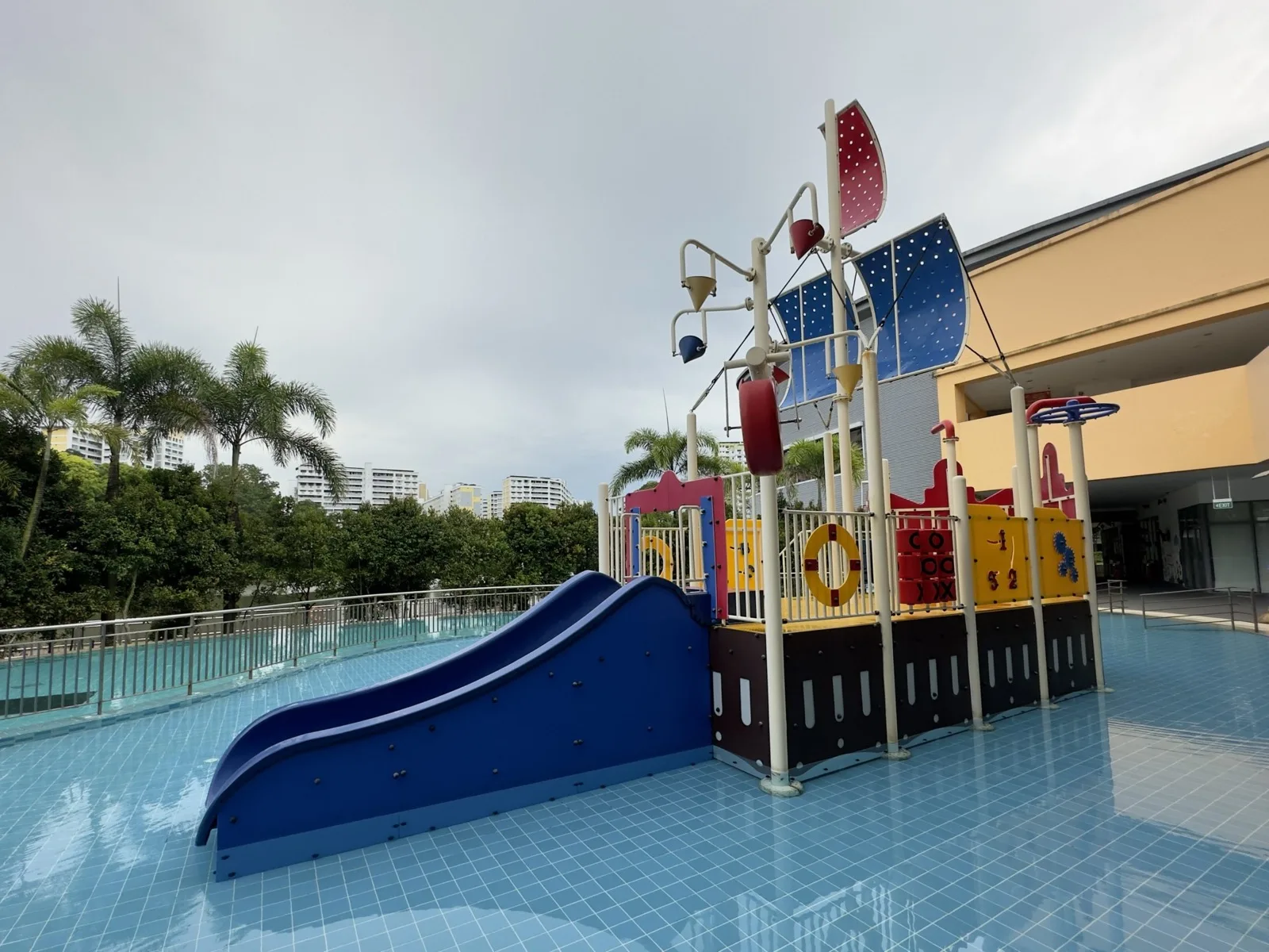 Water play area at Senja-Cashew Swimming Complex