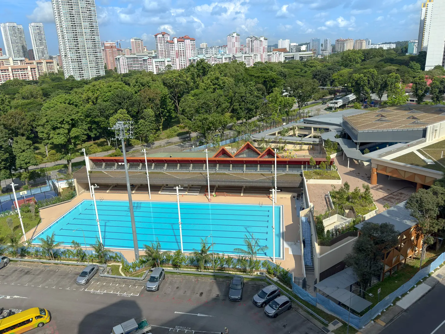 Aerial view at ActiveSG Sport Park @ Teck Ghee Swimming Complex