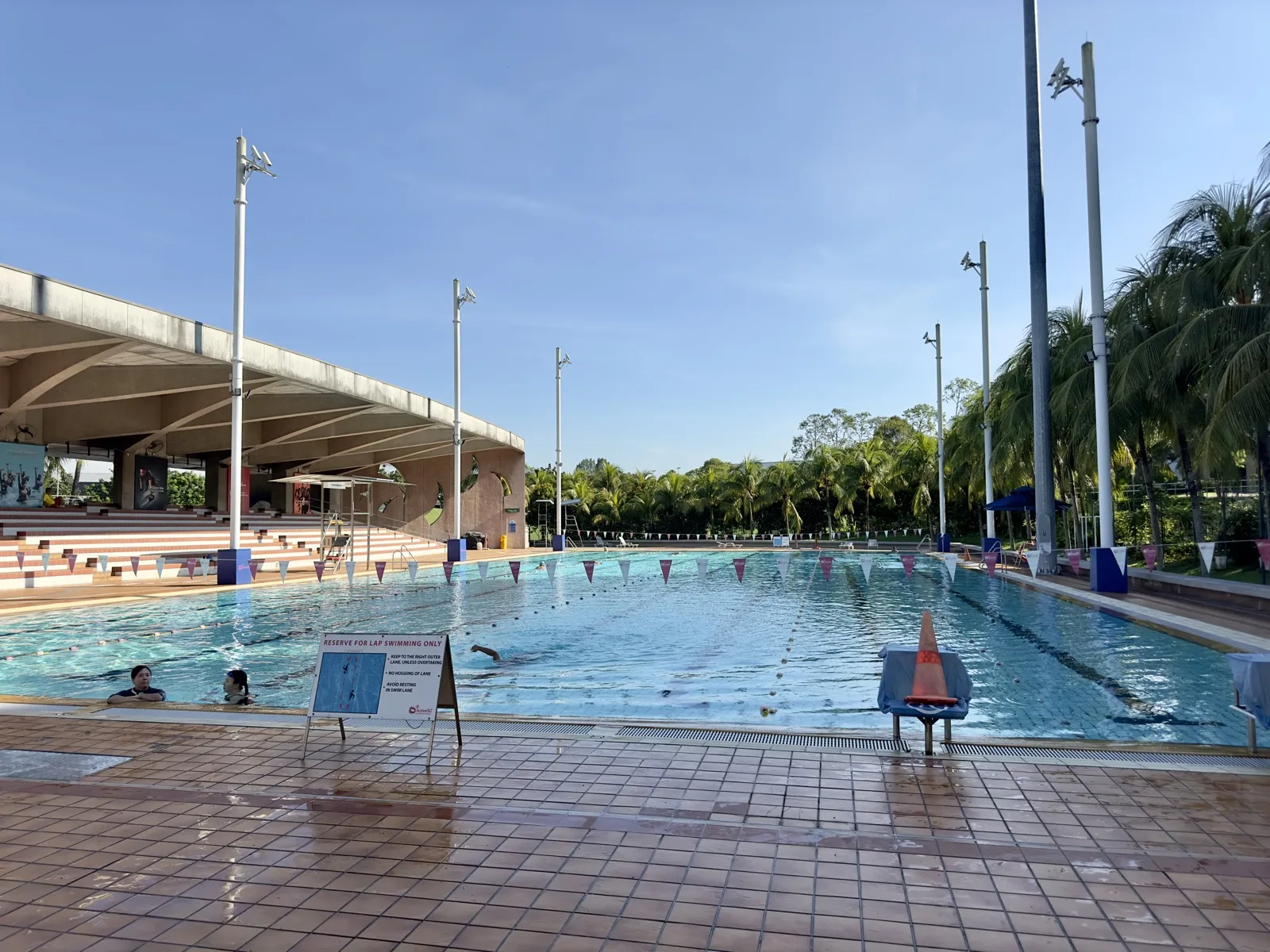 The pool at Yio Chu Kang Swimming Complex
