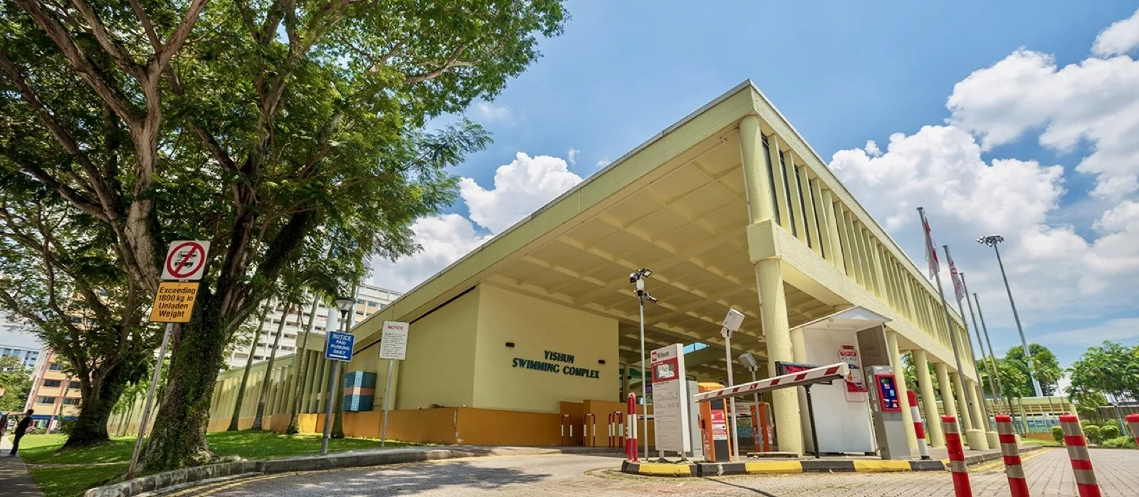 The pool at Yishun Swimming Complex
